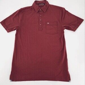 Travis Mathew Burgundy Polo Shirt Size S